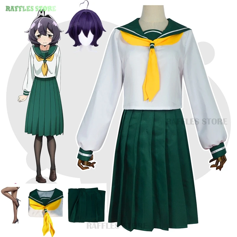 Mahou Shoujo Hiiragi Utena Cosplay Costume Wig Gushing Over Magical Girls School Green Dress Uniform ni Akogarete Magia Baiser