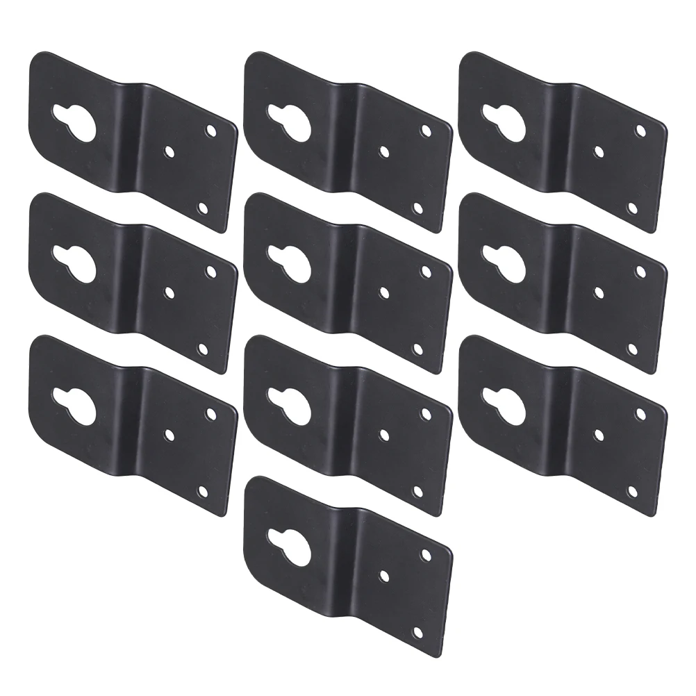 

10pcs Speaker Hanger Plate Durable Iron Wall Mount Hook for Rear Audio Connector Bracket Sound Box Accessories