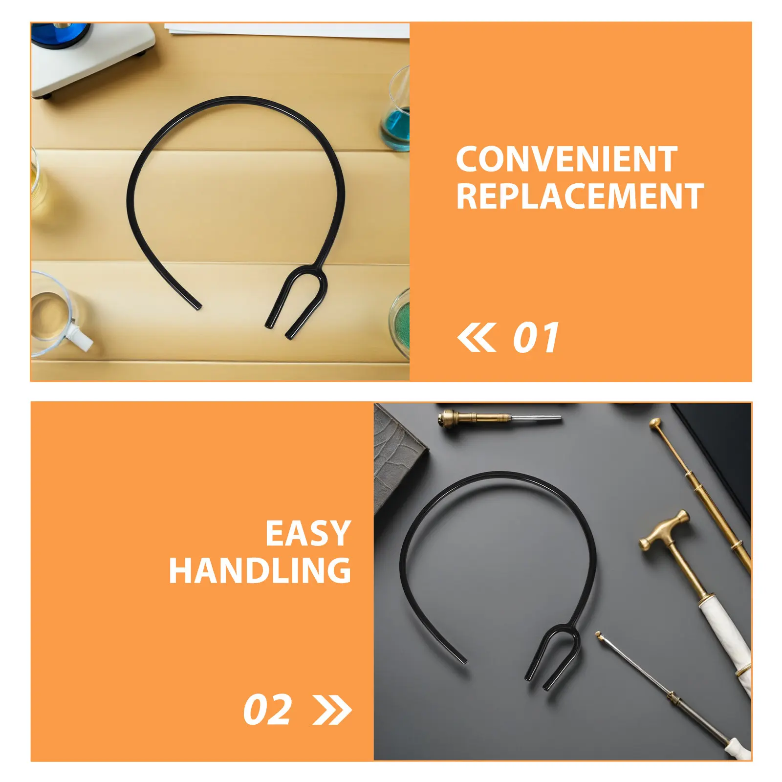 Clinical Stethoscope Replacement Tubing PVC Flexible Sound Transmission Tube for Pediatric Cardiology Nursing School Hospital