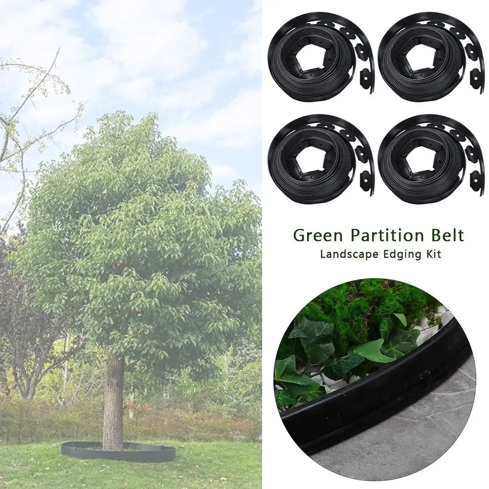 4X5cm Grass Stone Isolation Belt L-shaped 1Meter Retaining Board Tree Enclosure High Density Landscaping Garden Isolation Belt