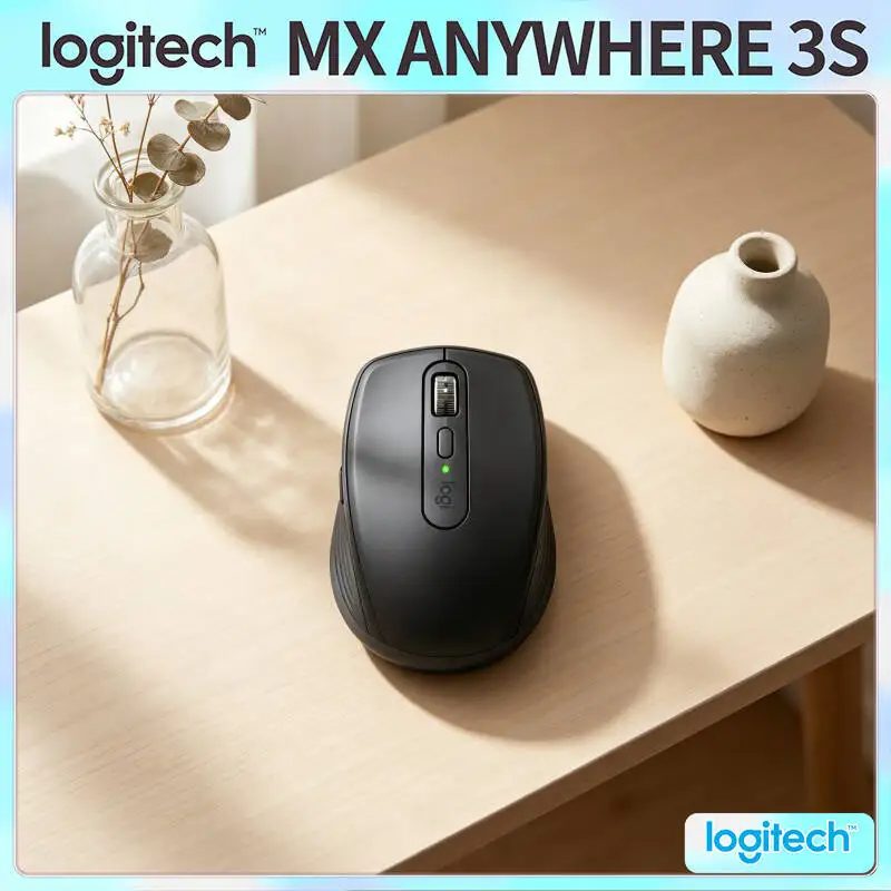 Durable MX Anywhere 3S - 8000 DPI, Hyper-Scroll Wheel, Anti-Slip Grip, Perfect for Book Fair Outdoor Reading Event Venue