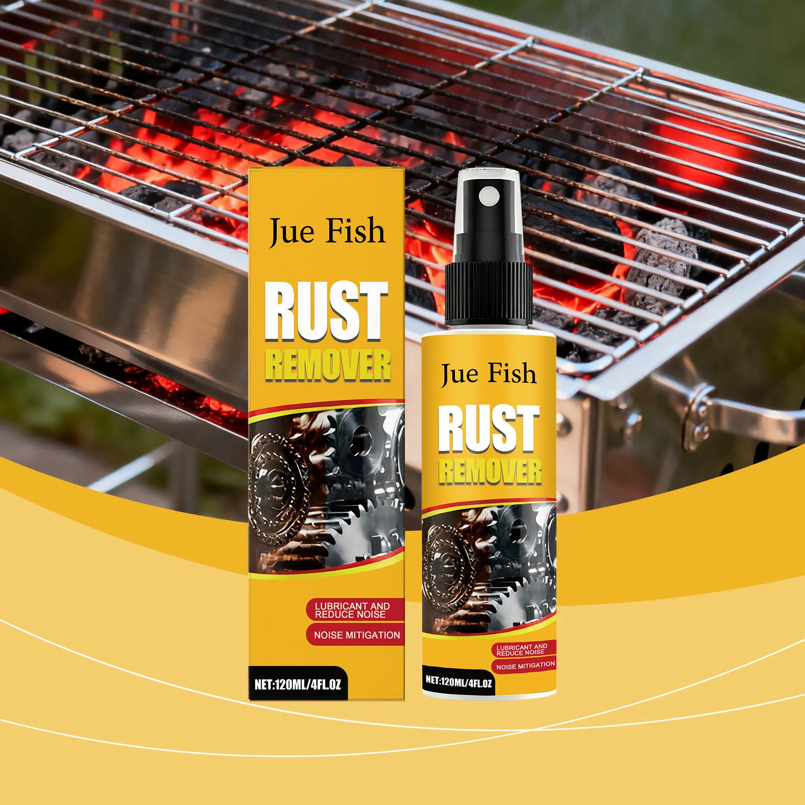 

Fast Acting Rust Dissolver & Protective Coating Spray - Mild Formula, Safe on Multiple Surfaces, Prevents Rust, Quiets Operation