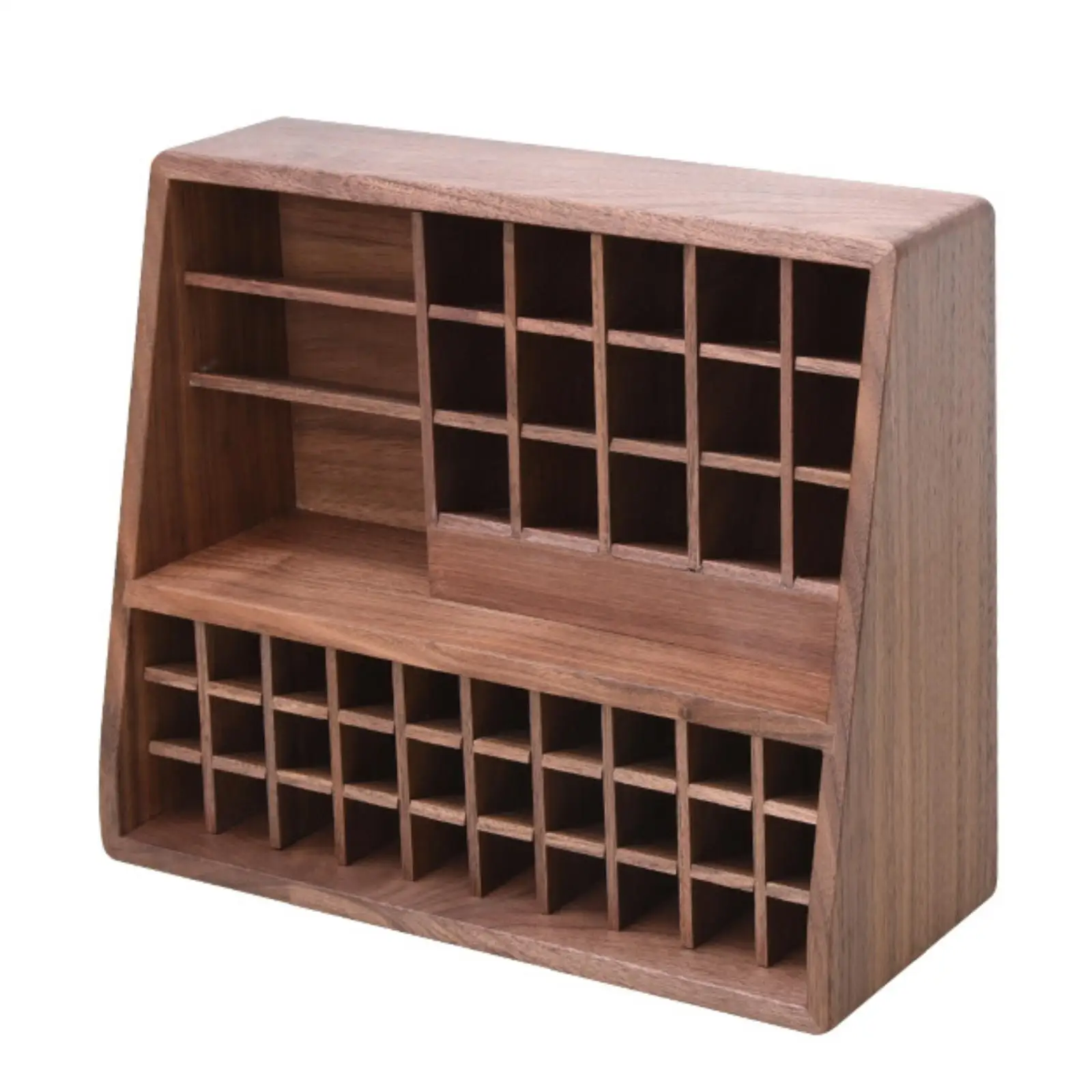 Wooden Cosmetic Organizer Compact Makeup Holder Long-Lasting for Dressing Table