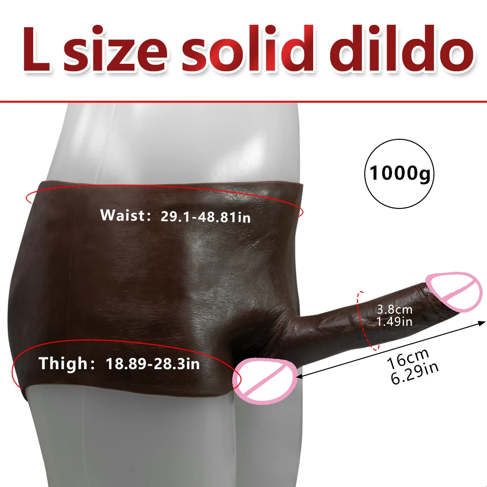 Hollow/Solid Silicone Realistic Dildo Black Pants For Men Super Soft Masturbator Strapon Penis Pants Sex Toys For Men Lesbian