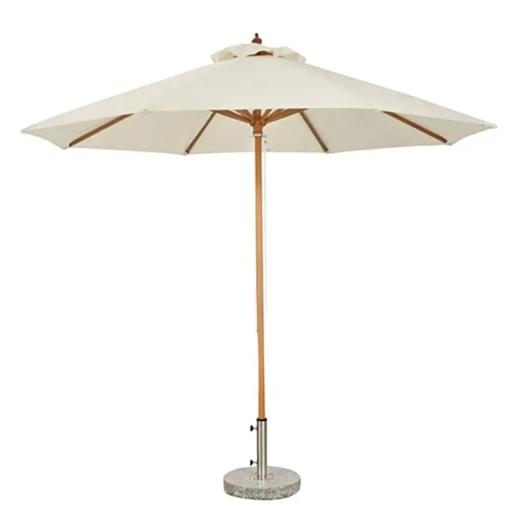 

2.7m Outdoor Umbrella for Garden Courtyard Villa Restaurant Hotel Patio Beach Parasol with Base