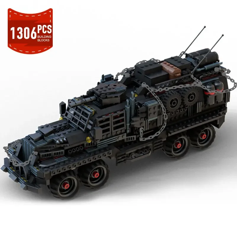 

Военный танк MOC С разгрузкой из фильма, военное снаряжение, строительные блоки, тяжелые военные транспортные средства, модель из строительных блоков, игрушечный подарок