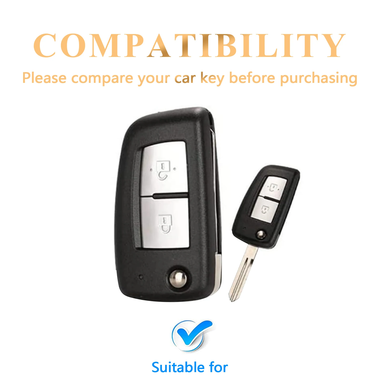 OFFCURVE Car Key Case Cover For Nissan Qashqai J11 X-trail Murano Maxima Tiida Altima Quest Juke Geniss Key Fob Key Protector