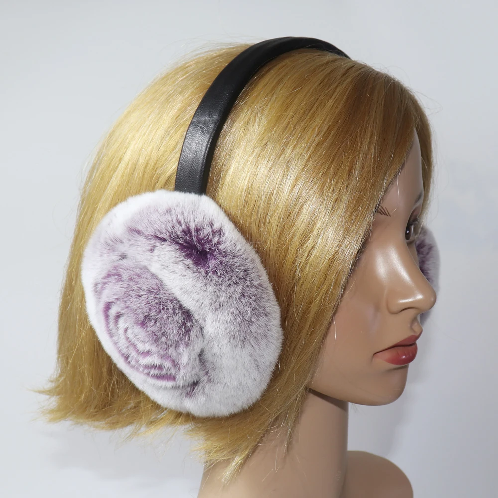 Proteor De Ouvidos Rex Rabbit Fur Earmuff Women Autumn and Winter Warm Earmuffs Real Fur Ear Cover Ear Warmer Ear Muffs Winter