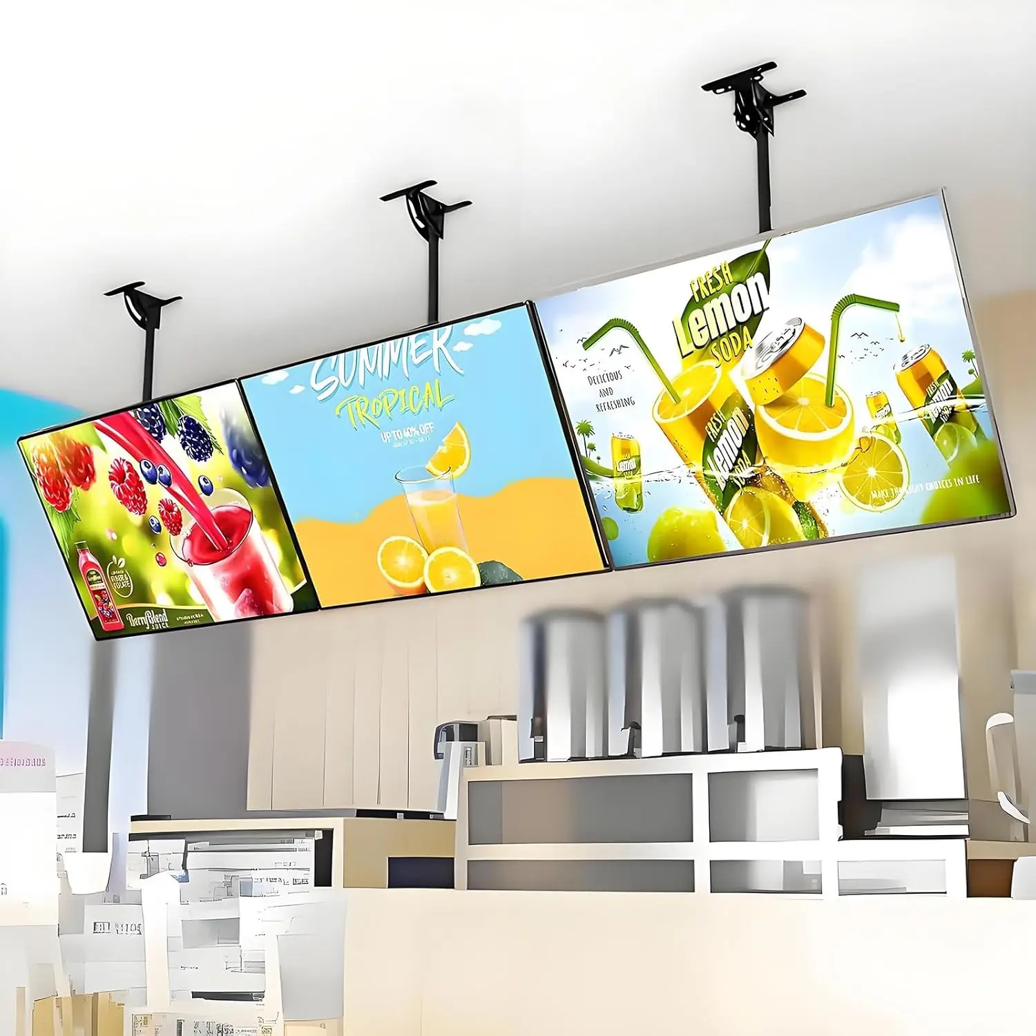 

Светодиодный рекламный дисплей с защелкивающимся каркасом, настенный, для меню ресторанов и кафе