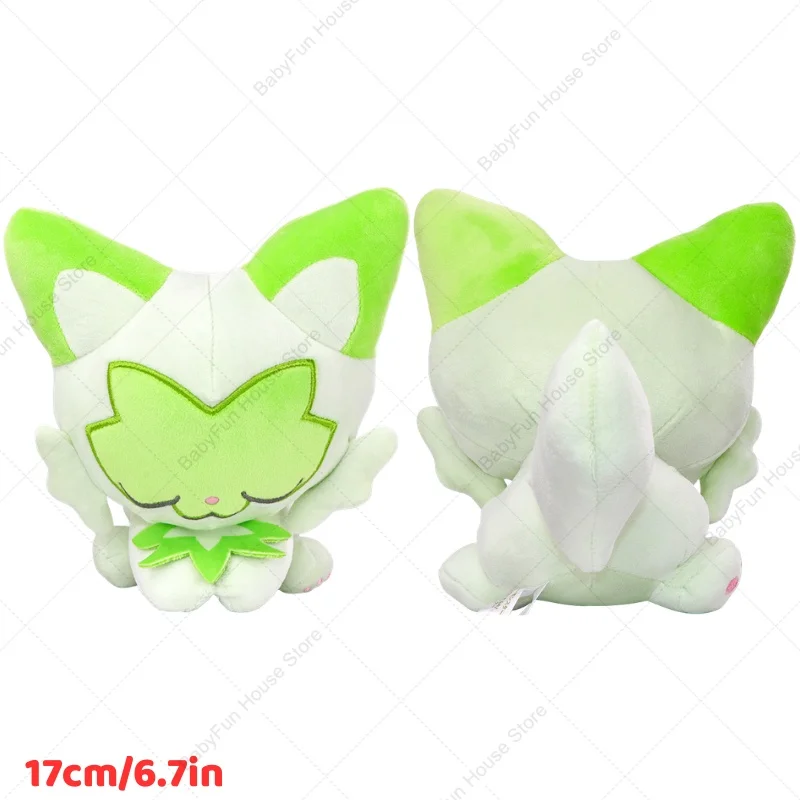 Pokemon Schlafende Gengar Eevee Charizard Sylveon Plüschtiere Kawaii Sprigatito Oshawott Fuecoco Pamo Cubone Plüschpuppen Geschenk für Kinder