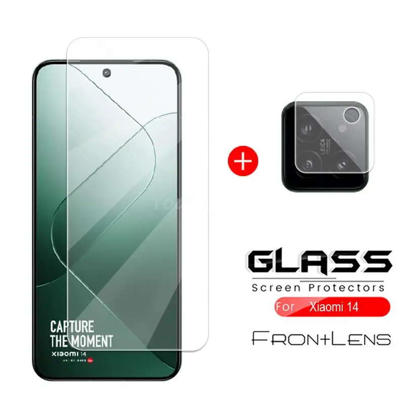 

For Xiaomi 14 Glass Screen Protector Xiaomi 14 Tempered Glass Flim 9D Camera Protector Flim Xiaomi 14 13 Glass