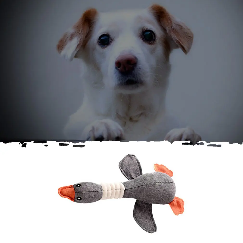 Juguetes chirriantes para perros, juguetes con sonidos de ganso salvaje, Limpieza de dientes, suministros para masticar para cachorros, entrenamiento de 30cm, accesorios para mascotas