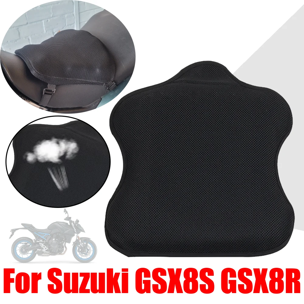 

For Suzuki GSX8S GSX-8S GSX8R GSX-8R GSX8 GSX 8 S R Motorcycle Accessories Gel Seat Cushion Cover Pressure Relief Pad Seat Cover