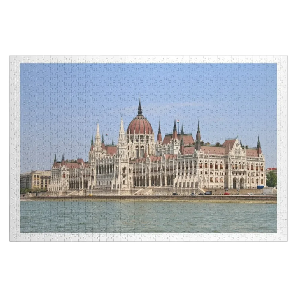 Hungarian Parliament Building, Budapest, Hungary Jigsaw Puzzle Animal Personalized Photo Gift Wood Name Puzzle