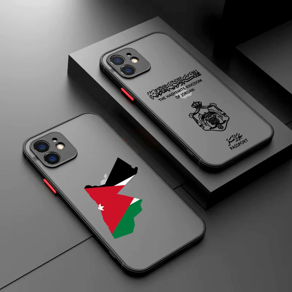 Funda de teléfono Jordan Passport para iPhone 16 15 14 13 12 11 Mini Pro Max X XR XSMax 7 8 6 6s Plus cubierta trasera transparente mate