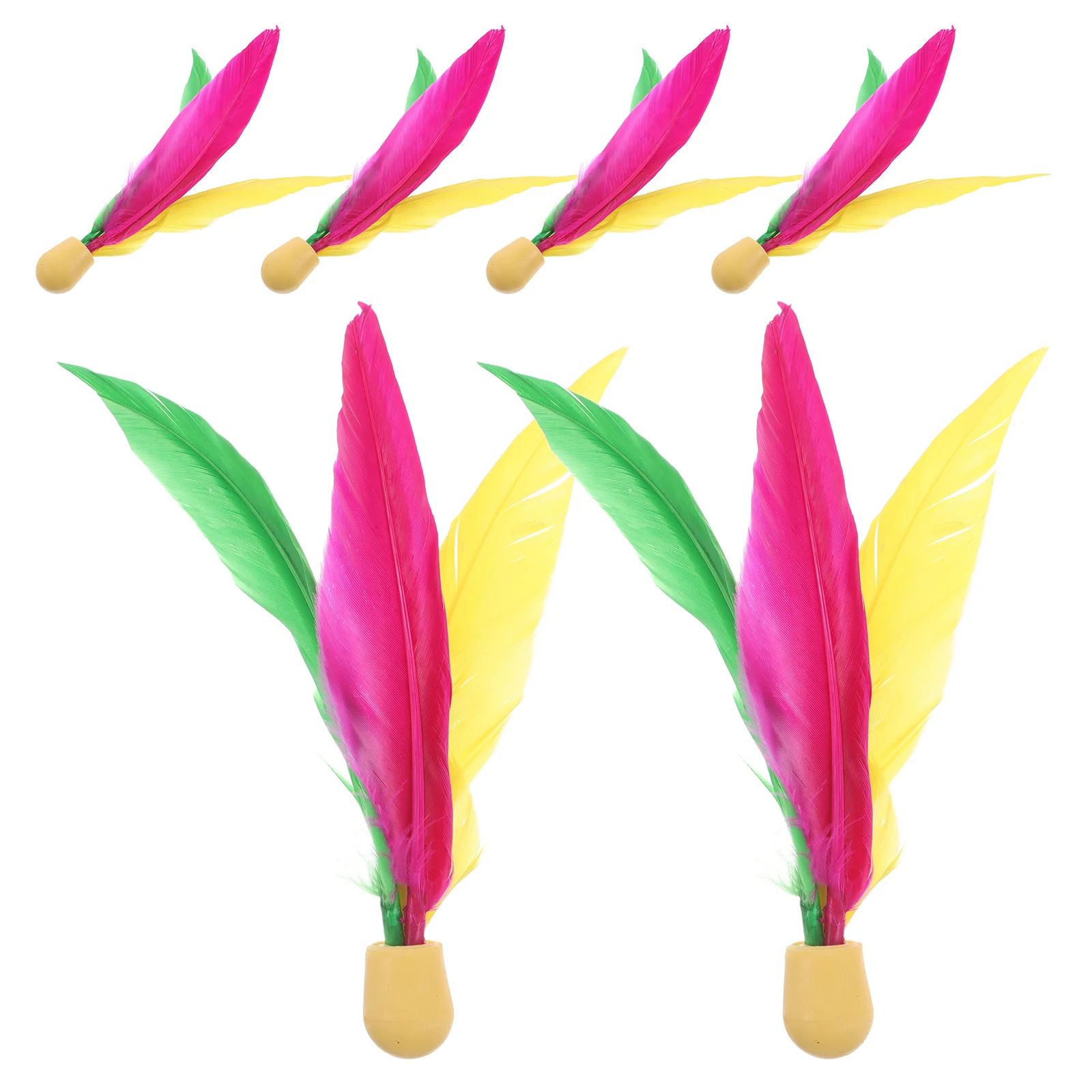 

Набор из 6 воланов для бадминтона с резиновым основанием для стабильного полета, для игр на открытом воздухе и семейного досуга