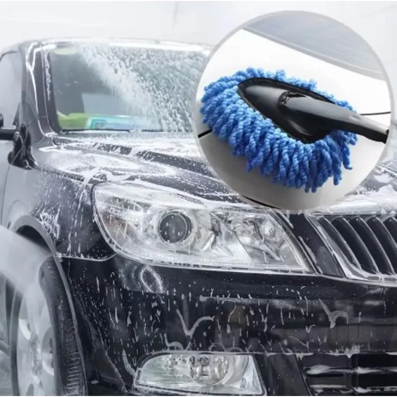 

Car Dust Brush Multi-Functional Microfiber Car Dust Cleaning Brushes Duster Mop Auto Duster Was Car Care ，Car Cleaning Tools