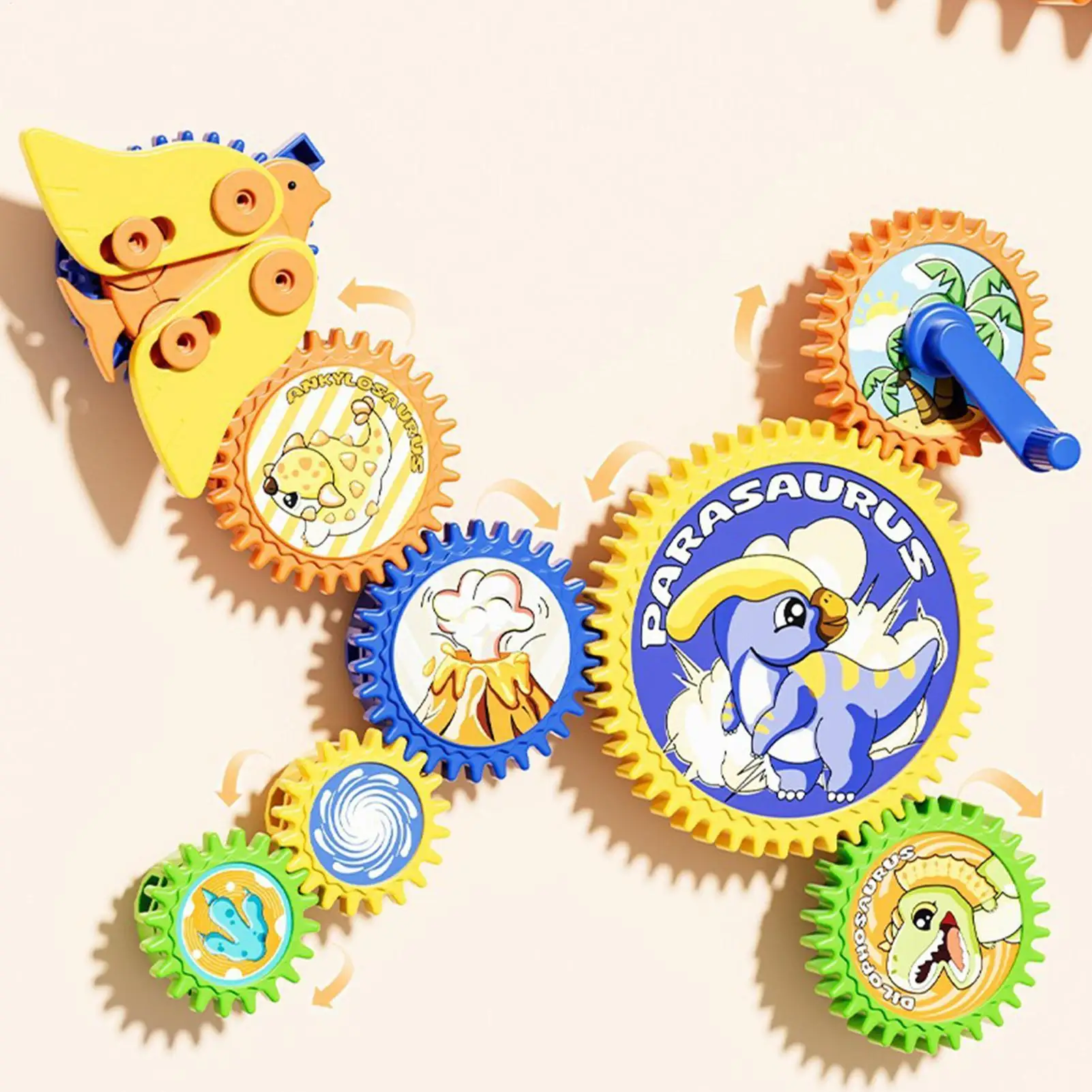 Gear Toy Electric Manual Educational Building Game Gears Building Sets For Children Boy Girl Family Friends Students Home Indoor