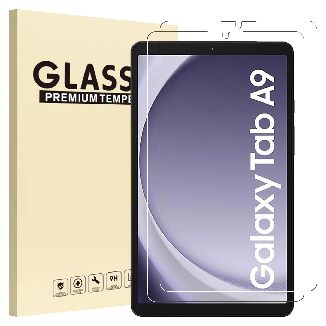 2pcs 9H Tempered Glass For Samsung Galaxy Tab A9 2023 8.7'' SM-X110 X115 Clear Anti Scratch Screen Protector Protective Film