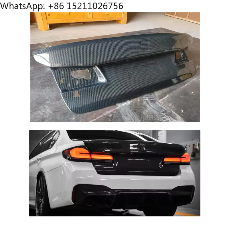 Lightweight CSL Style Carbon Fiber Trunk Lid for BMW G30 540i F90 M5 Sedan Replacement