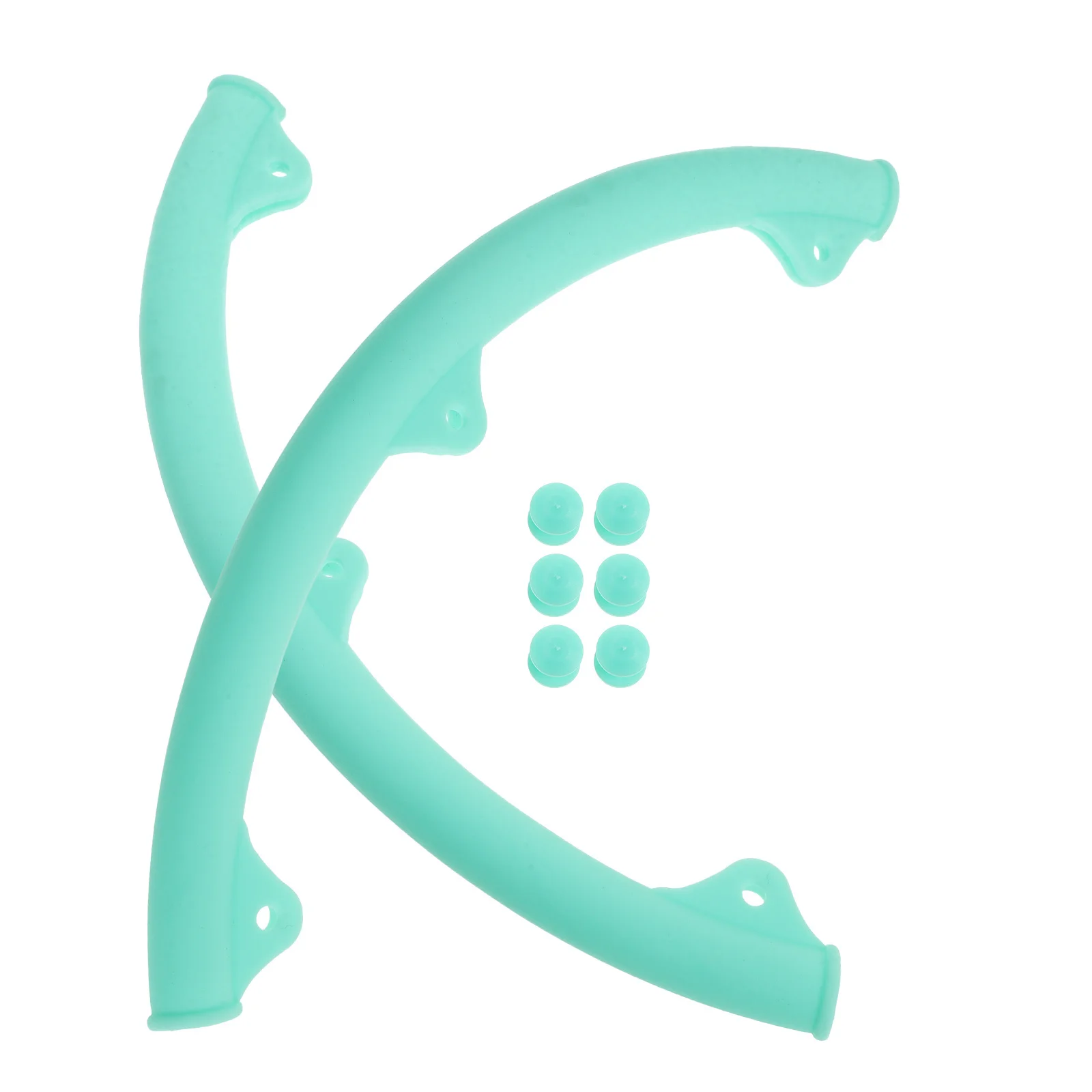 1 زوج مضرب بدمنتون الإطار حامي لينة سيليكون مقاومة للاهتراء الجبهة منحني كم غطاء للحماية إطار العمر تمديد