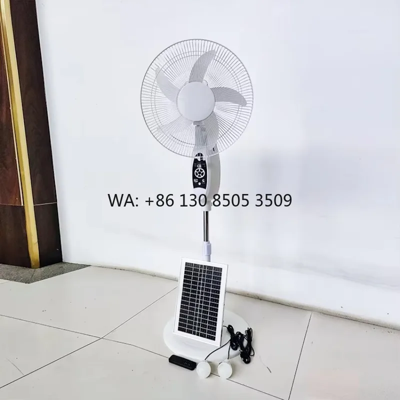 

Высококачественный 16-дюймовый электрический напольный вентилятор с питанием от сети переменного/постоянного тока и солнечной энергии, с литиевой батареей 25 Вт, для домашнего использования