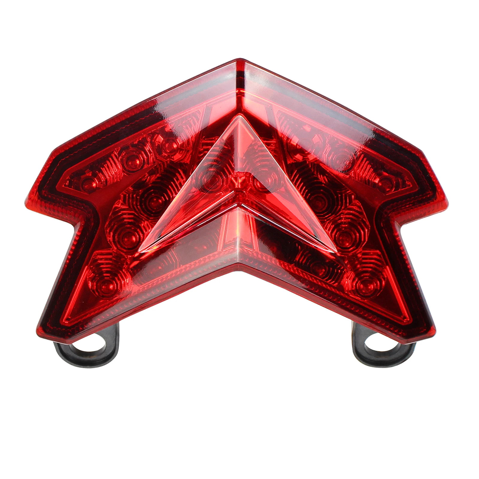 1 قطعة دراجة نارية الضوء الخلفي مصباح ليد خلفي لكاواساكي نينجا ZX-6R ZX636 2013 2014 2015 2016 2017 2018 المتكاملة بدوره إشارة #6