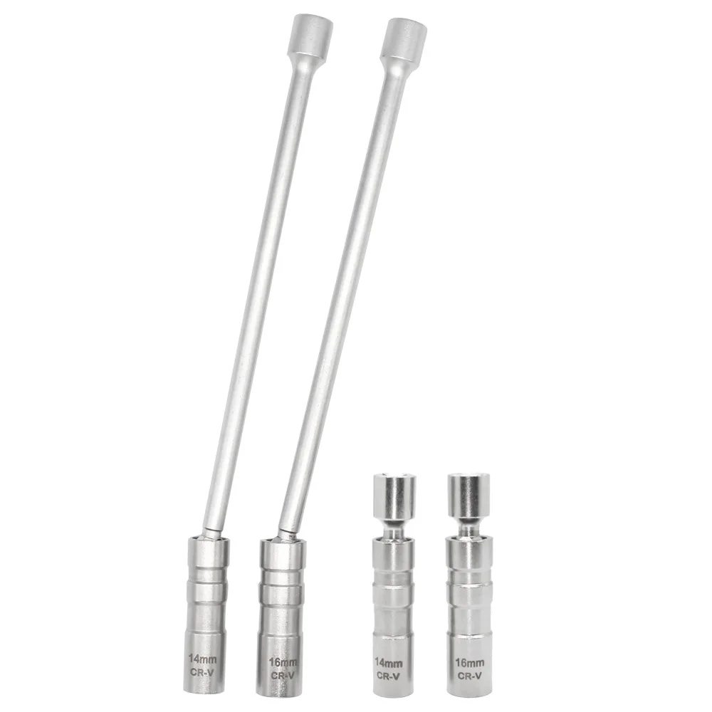 14MM i 16MM 12-calowe przedłużenie obrotowe gniazdo świecy zapłonowej-3/8-calowy napęd 12-punktowe cienkie ścianki magnetyczne narzędzie do usuwania świec zapłonowych
