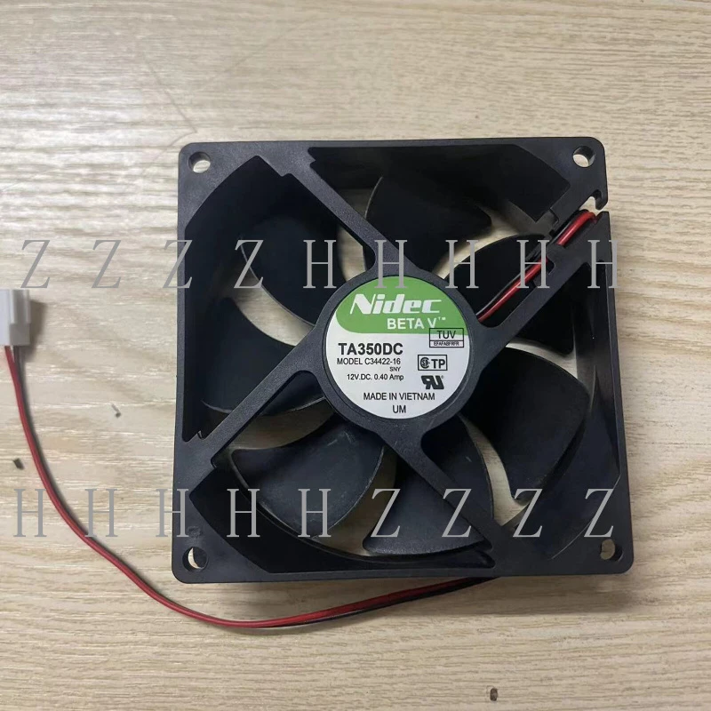 

Z For Nidec TA350DC C34422-16 9025 DC12V 0.4A 9CM 2-Wire Inverter Cooling Fan#XR