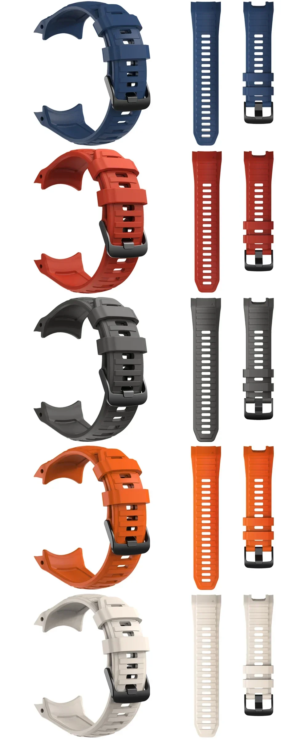 Silikon-Ersatzarmband für Garmin Instinct 2X Solar Smartwatch, Schnellverschluss-Sportarmband, strapazierfähiges Outdoor-Uhrenzubehör – Detail 4