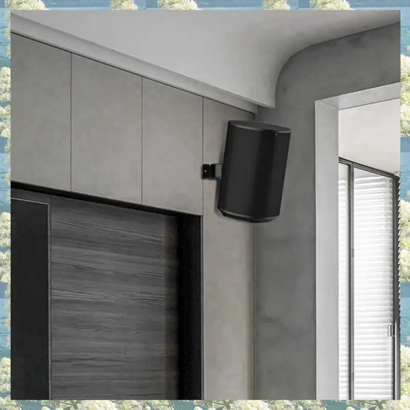 

New-4X Wall Mount Bracket For Sonos Era 100, Wireless Speaker Space Saving Smart Home Metal Wall Stand Holder, Black