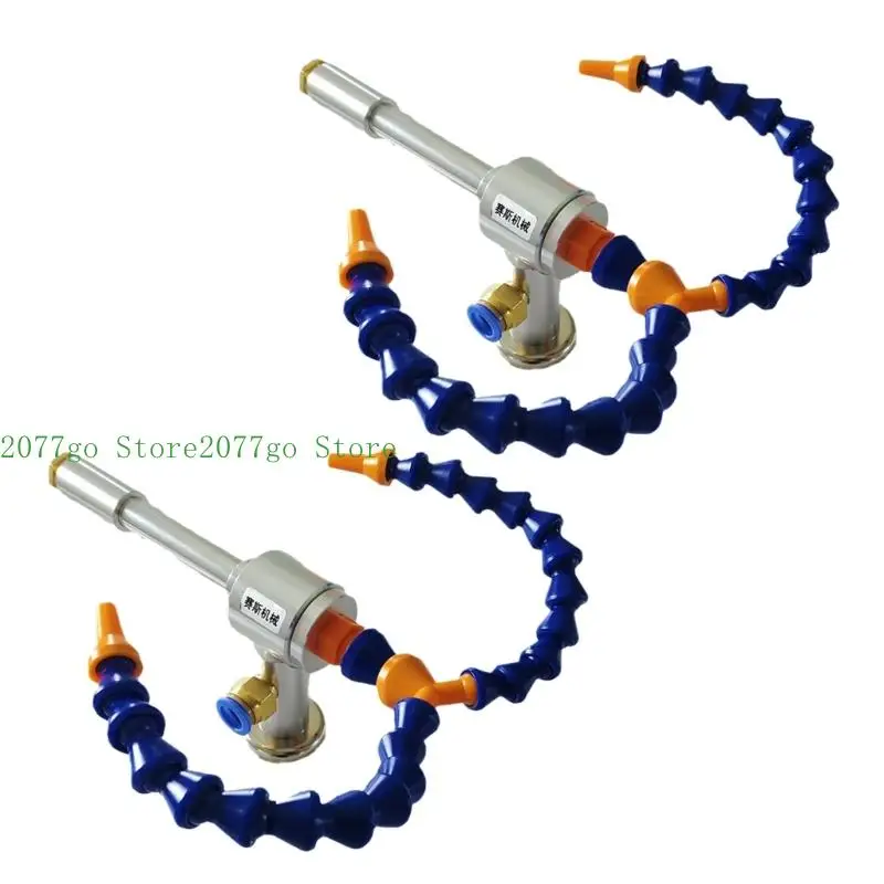 

652F Aluminum Alloys Vortexes Coolers Dry Cooling Airflows Machine with Double Flexible Hoses Cold Air Cooling Head Coolers