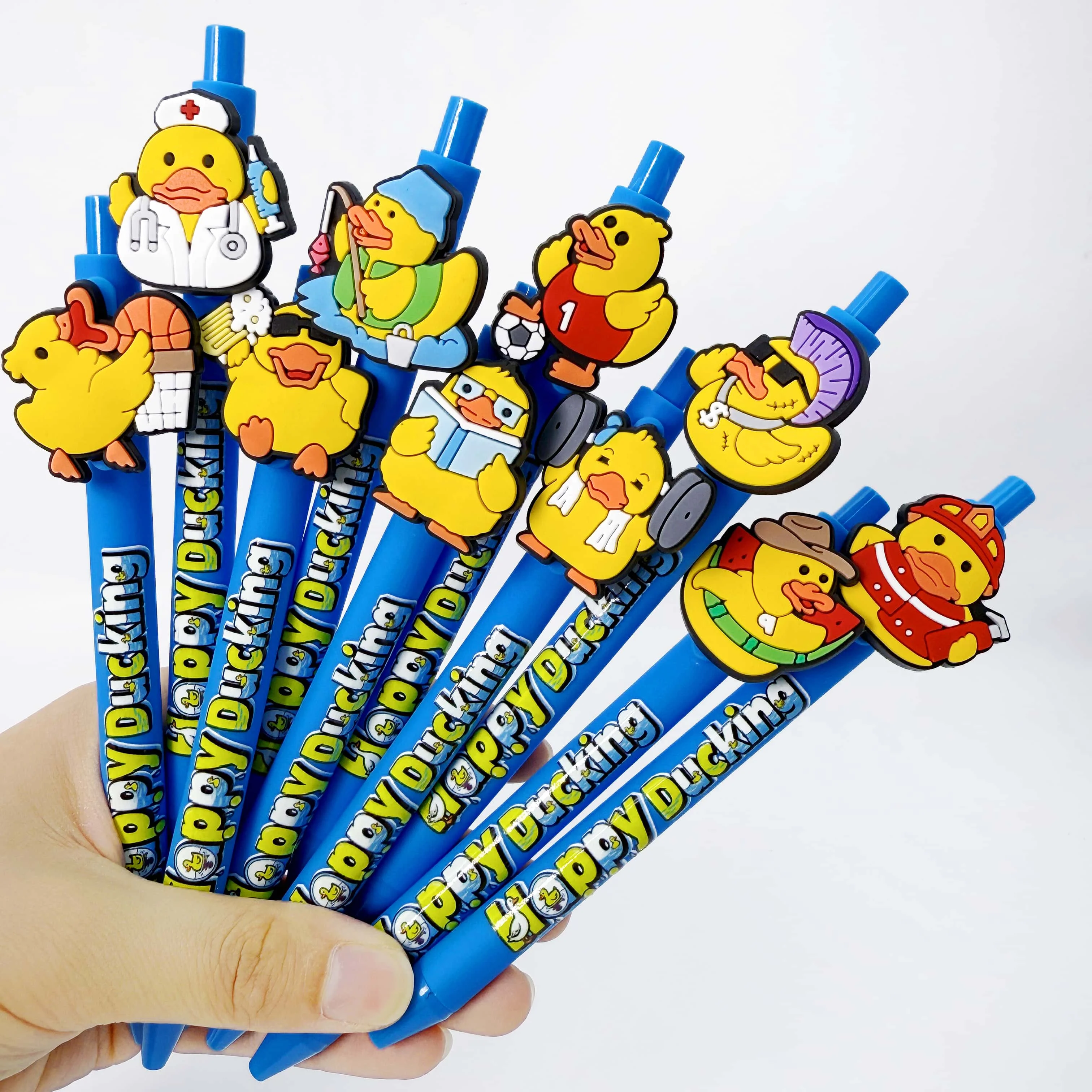 10 szt./15 szt. Długopis z motywem małej żółtej kaczki, długopis z motywem zwierzęcym, długopis do pisania dla uczniów, długopis do podpisywania