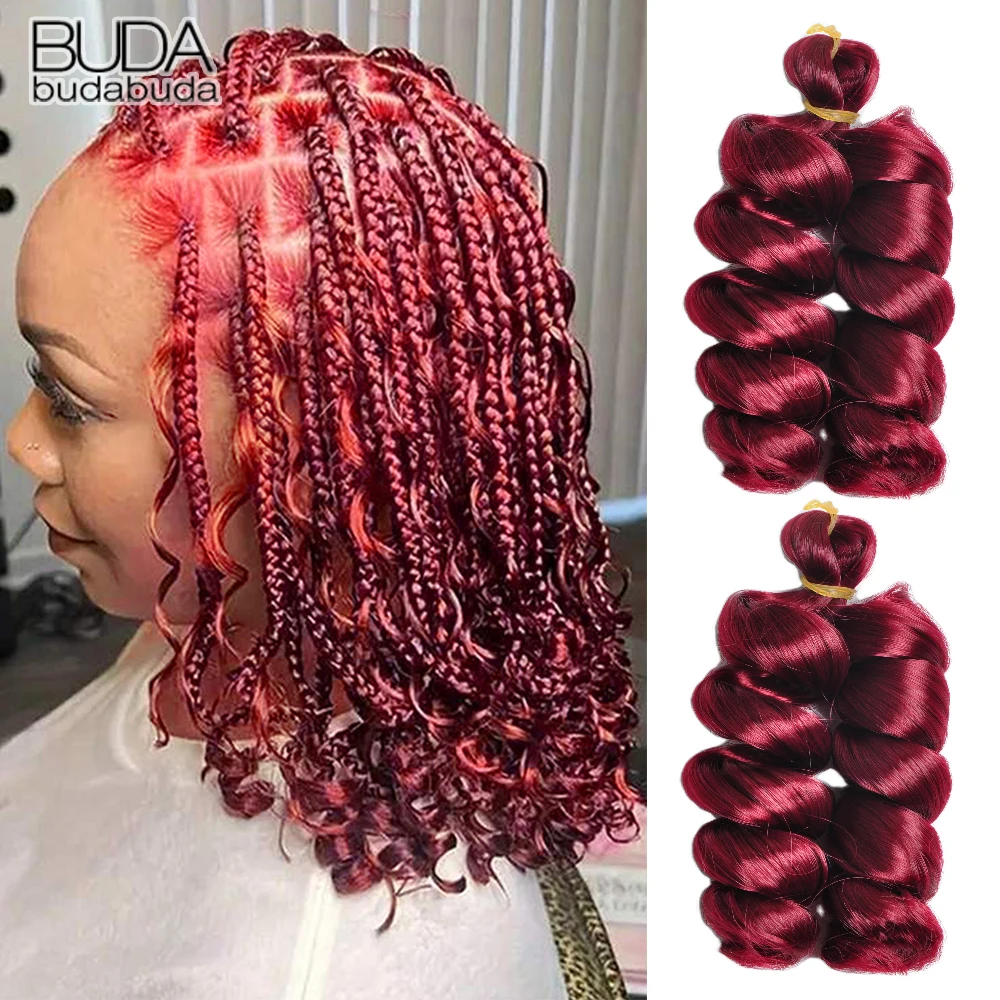 

12-дюймовые синтетические свободные вьющиеся плетеные волосы, предварительно растянутые надувные плетеные волосы, легкая коса, вязанные крючком волосы, свободные волнистые косы для волос