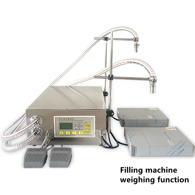 420W dual head distributor alcohol liquid cleaning automatic quantitative filling machine 220/110V 34L/MIN