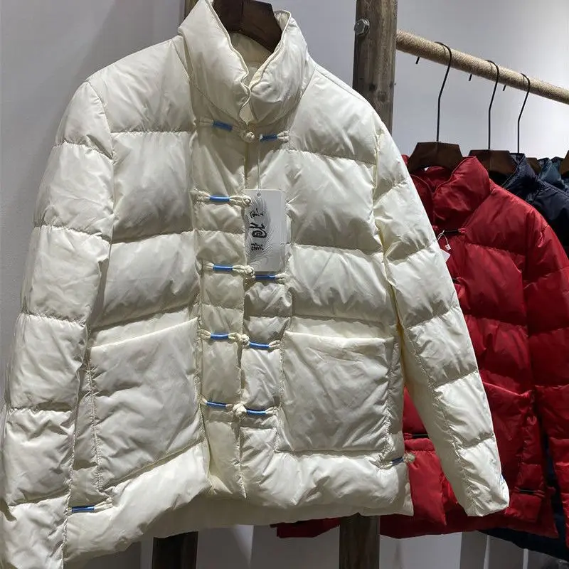 

Autumn/Winter European New Women's Down Jacket Vintage Commuter Stand Up Collar Jacket