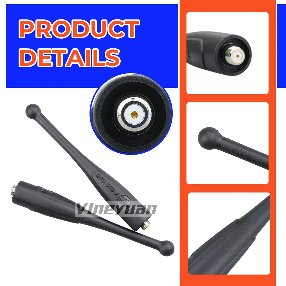 5PCS 764-870 MHz with GPS NAR6595A Stubby Antenna For Motorola APX 1000 APX 4000 APX 6000 APX 6000XE APX 7000 APX 8000XE DGP4150