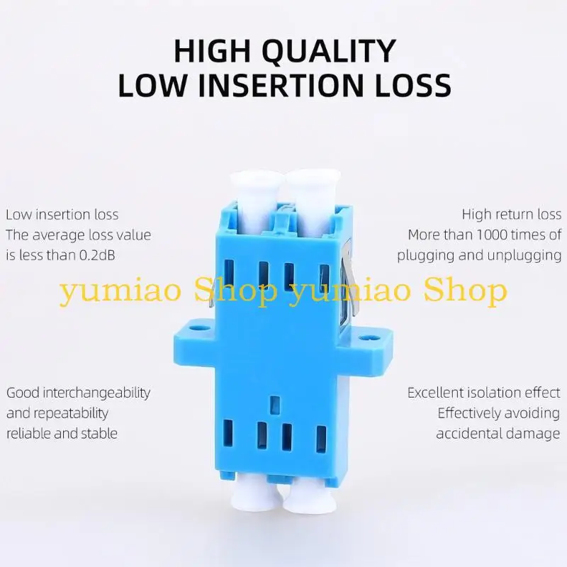 

587B High Quality UPC Duplex Fiber Coupler Adapter with Metal Shells for Networking