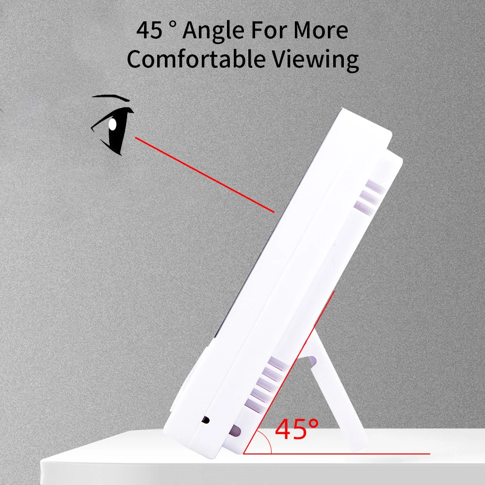 HTC-1 HTC-2 LCD elettronico digitale misuratore di umidità della temperatura termometro domestico igrometro orologio per stazione meteorologica per