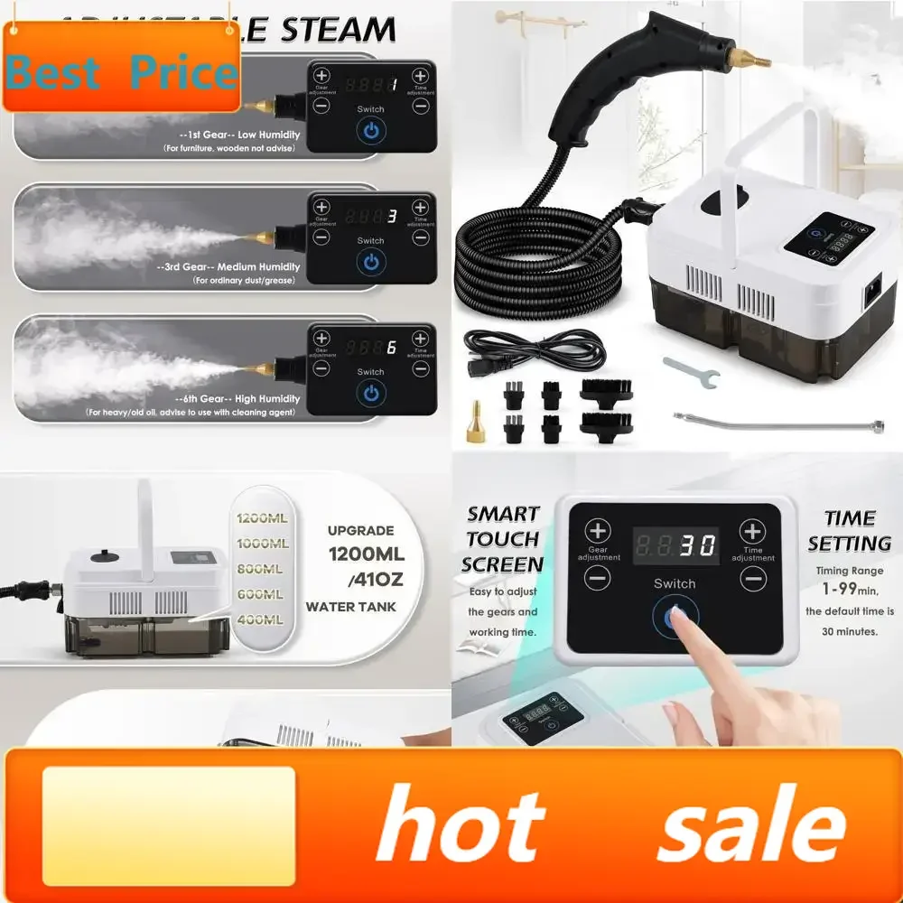 

Hot salesPortable Steam Cleaner for Grout, Tile, and Car Detailing with Pressurized Steam and Brush Heads for Home Use