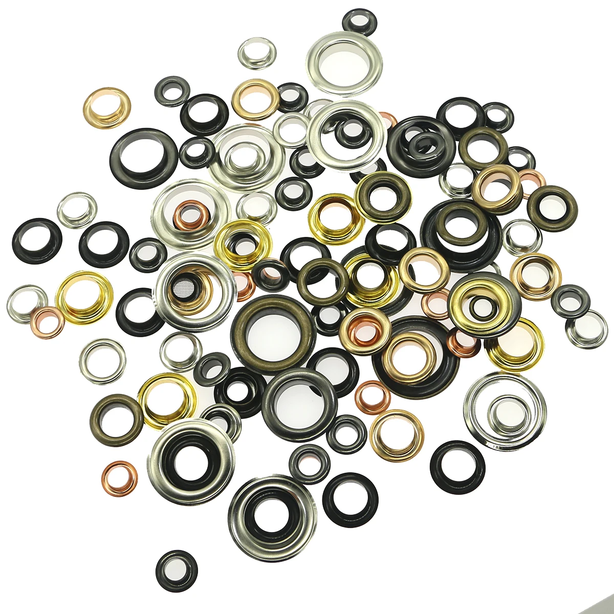 30sets/pack(Outer diameter)22mm (internal)14mm (high)4.5mm metal grommets gold Blank holder eyelet 12mm eyelet