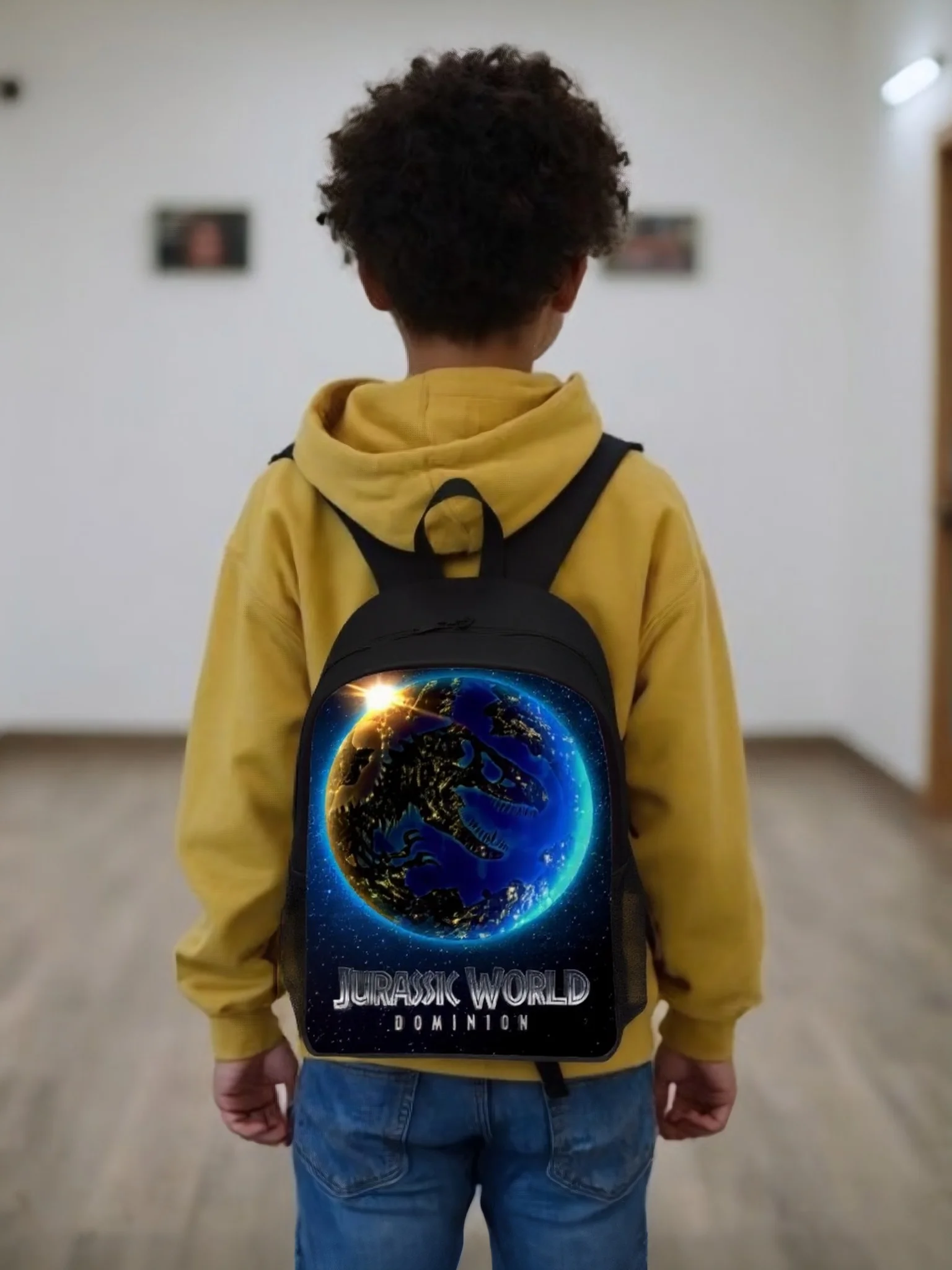 

Kid Jurassic World Canvas School Backpack Classic Daypack-Student Lightweight Bookbag Daily Knapsack