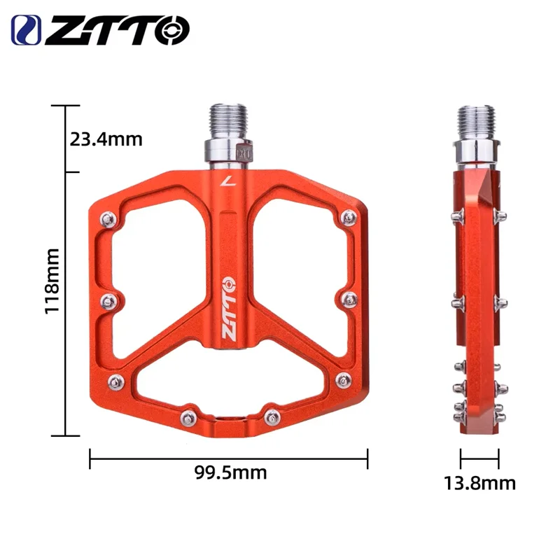 

ZTTO JT07 Ultralight Flat Pedal MTB Aluminum Alloy CNC AM Enduro Bike Smooth Bearings 9/16 Thread for Gravel Mountain Bicycle