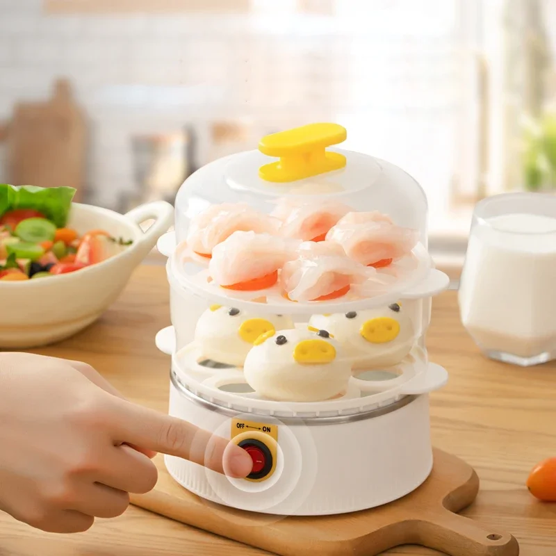 Factory Mini multi-function home breakfast machine Egg cooker Egg steamer automatic power off Small egg hard boil machine