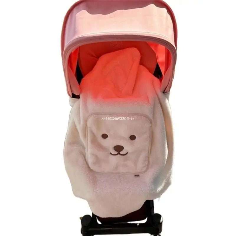 Practical Windproof Poncho Versatile Newborn Pushchair Blanket Lightweight Wrap Provide Warmth & Comfort for Your Child