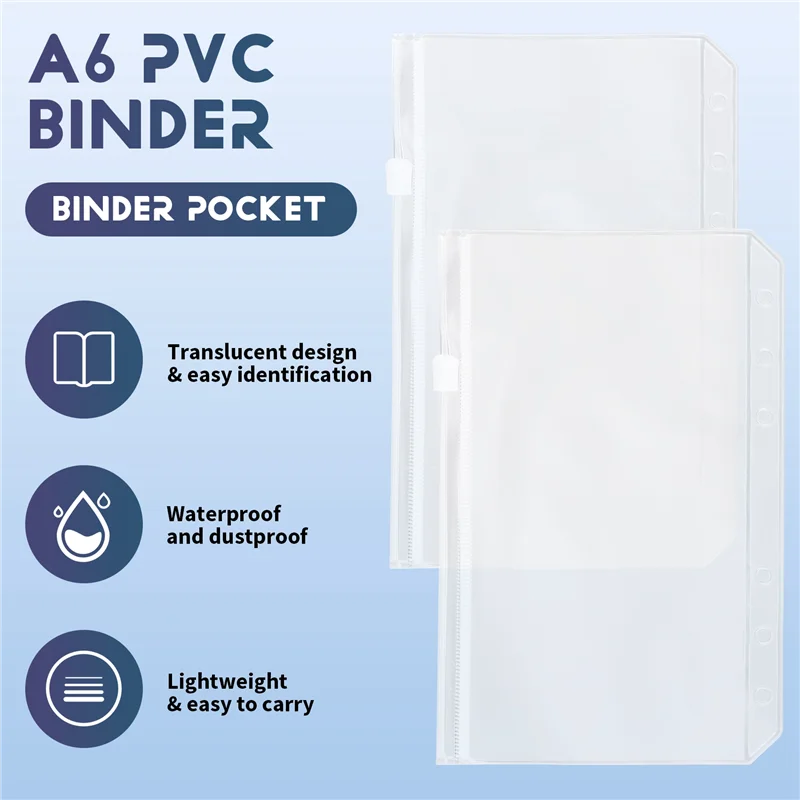 Práctico paquete de 27 juegos de carpetas de bolsillo A6, carpeta A6, bolsillos con cremallera, hojas de presupuesto de gastos, etiquetas adhesivas para sobres de efectivo, página de neón