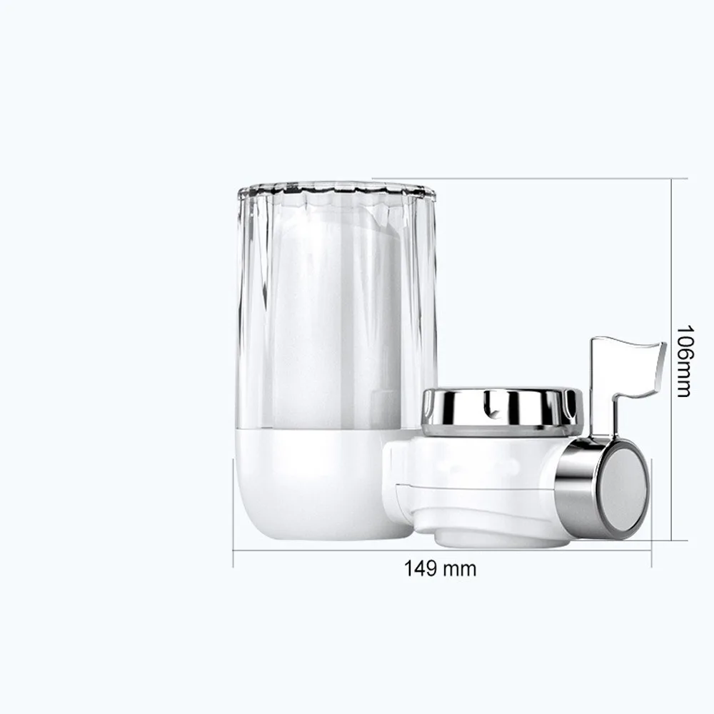 

8 Layers Filtration Faucet-mounted Water Filter Washable Removable Faucet Filter Physical Filtering Precision Purifier