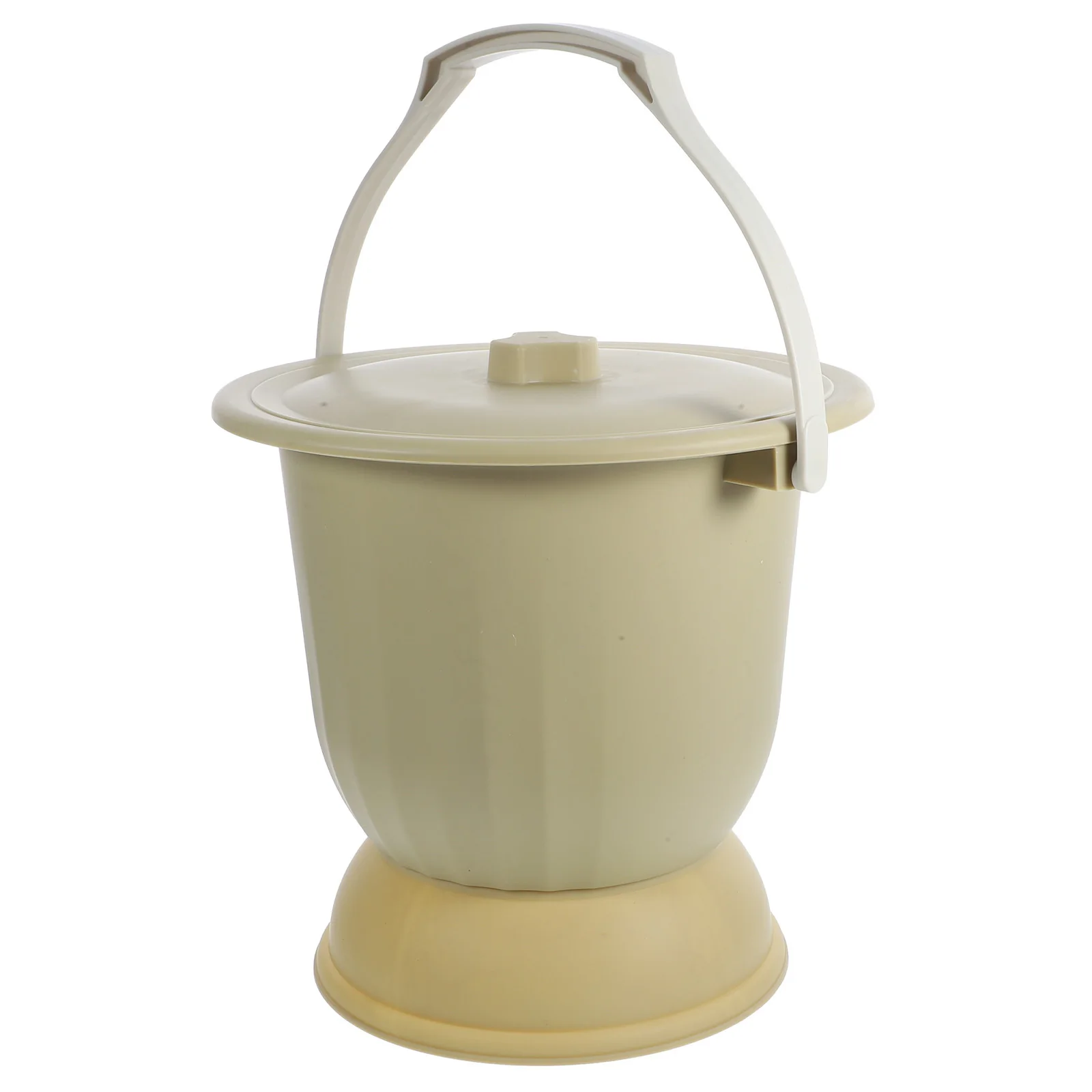 

Chamber Pot With Lid Portable Urinal For Elderly Disabled Reusable Night Urine Bucket Compact Lightweight Plastic Bedpan For