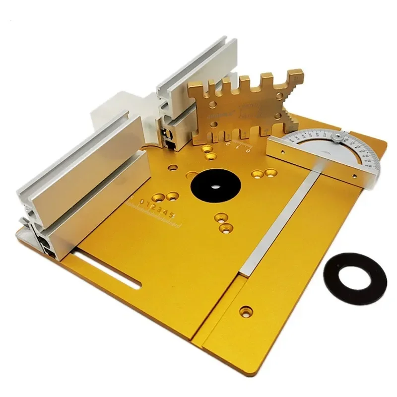 Double Hole Bakelite Milling Countertop Miniature Table Saw Panel Mountain Push Ruler Flip Chip Board Upgrade