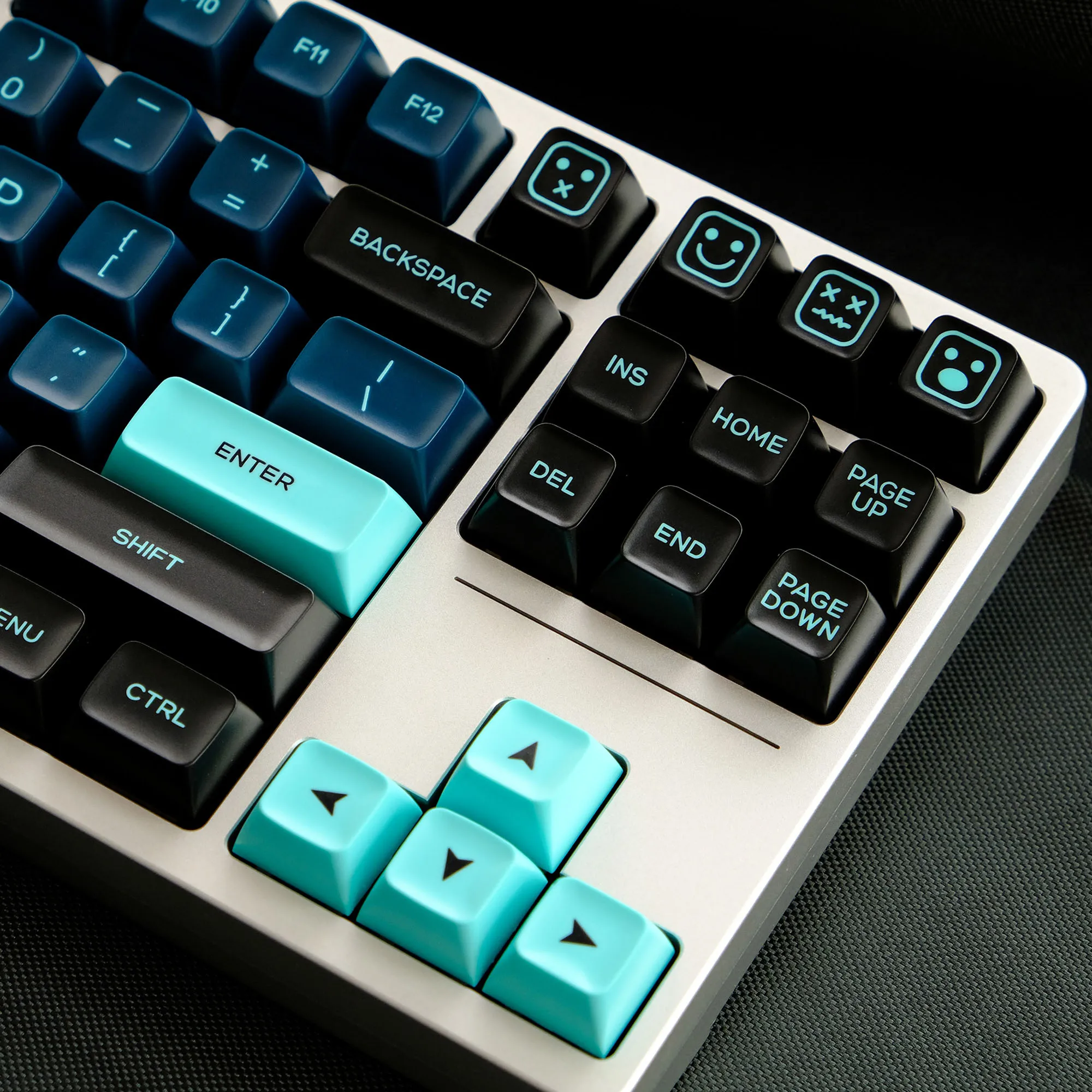 Imagem -02 - Pbt Keycaps para Teclado Mecânico Gaming Double Shot Perfil SA Preto Azul Cereja Gateron Switches mx 160 Chaves